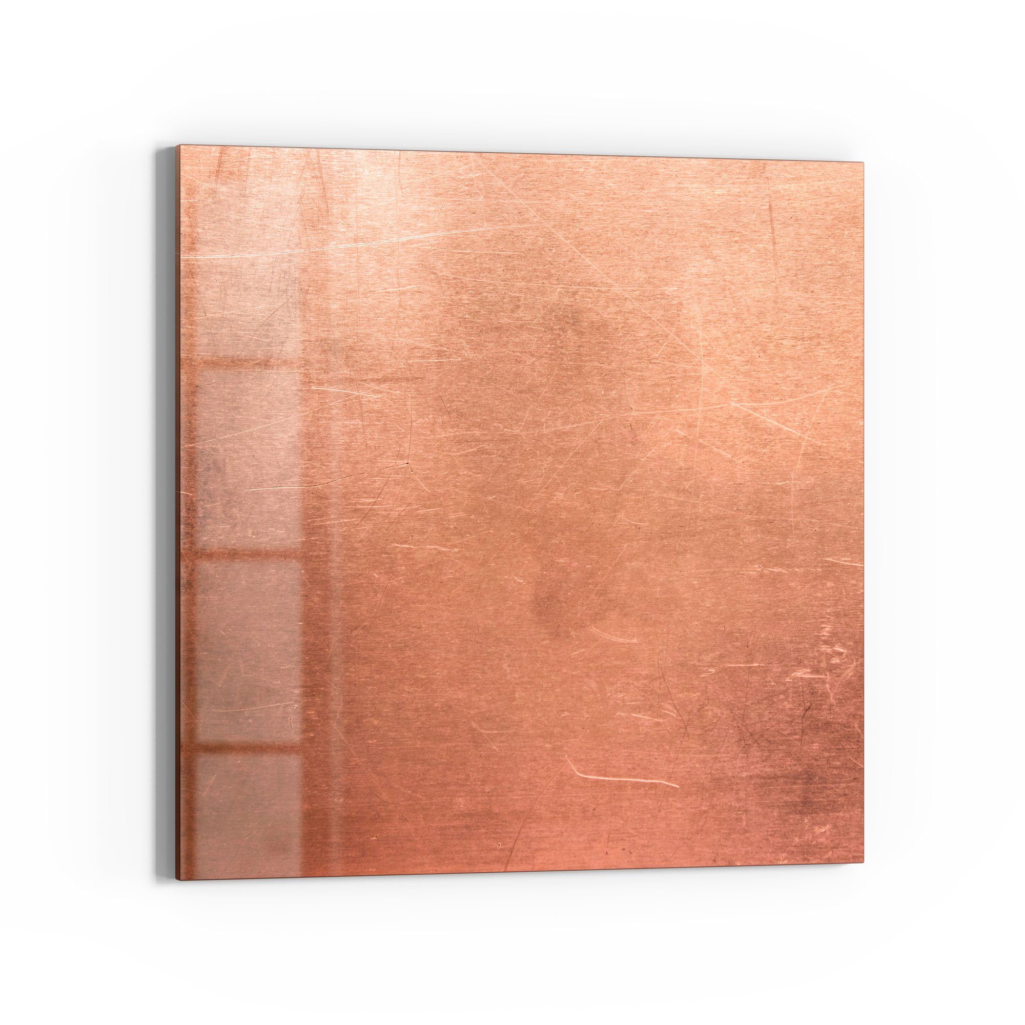 DEQORI Magnettafel 'Kupferplatte mit Kratzern', Whiteboard Pinnwand beschreibbar