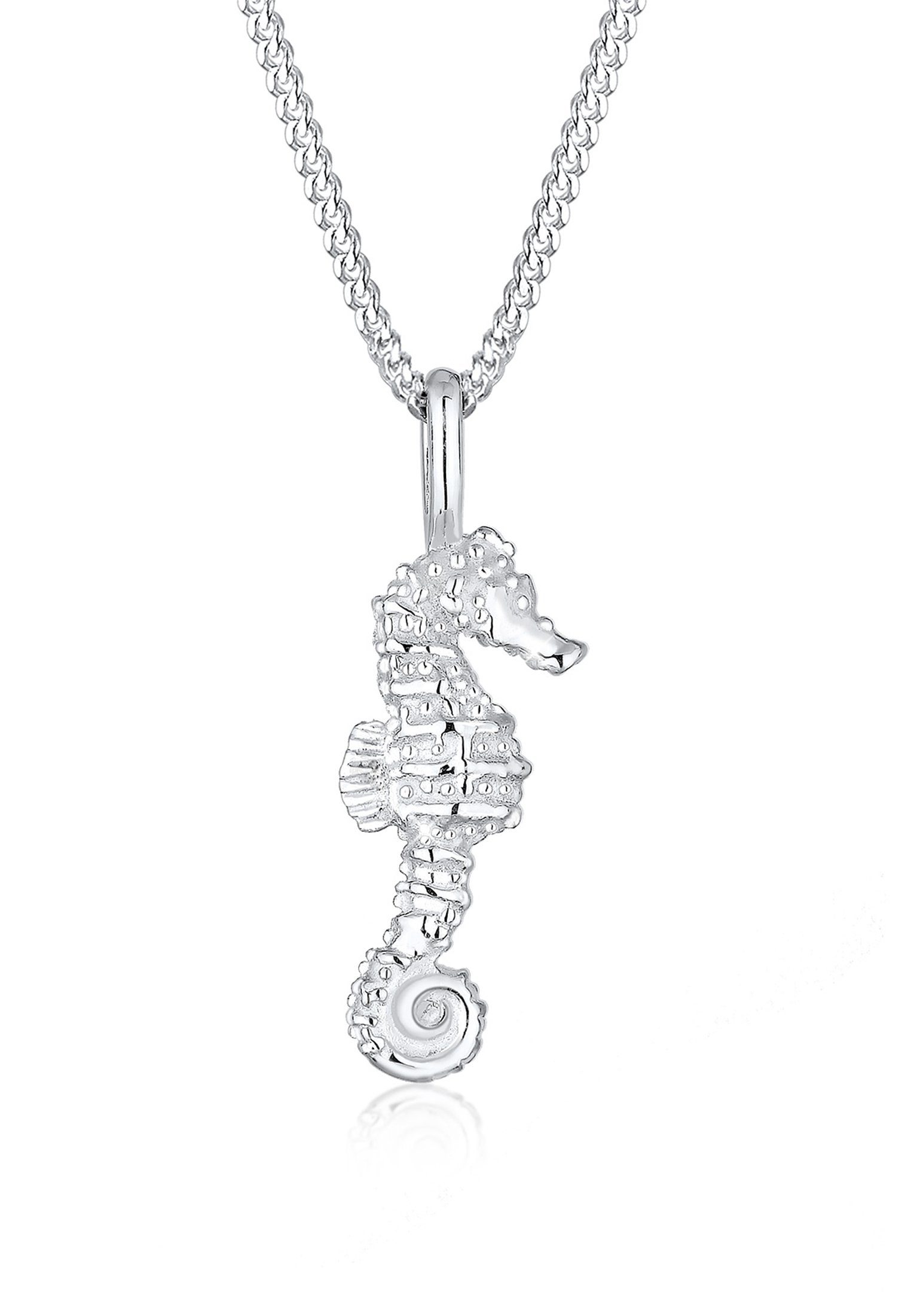 Elli Kette mit Anhänger Anhänger Seepferdchen 925 Sterling Silber, Seepferdchen