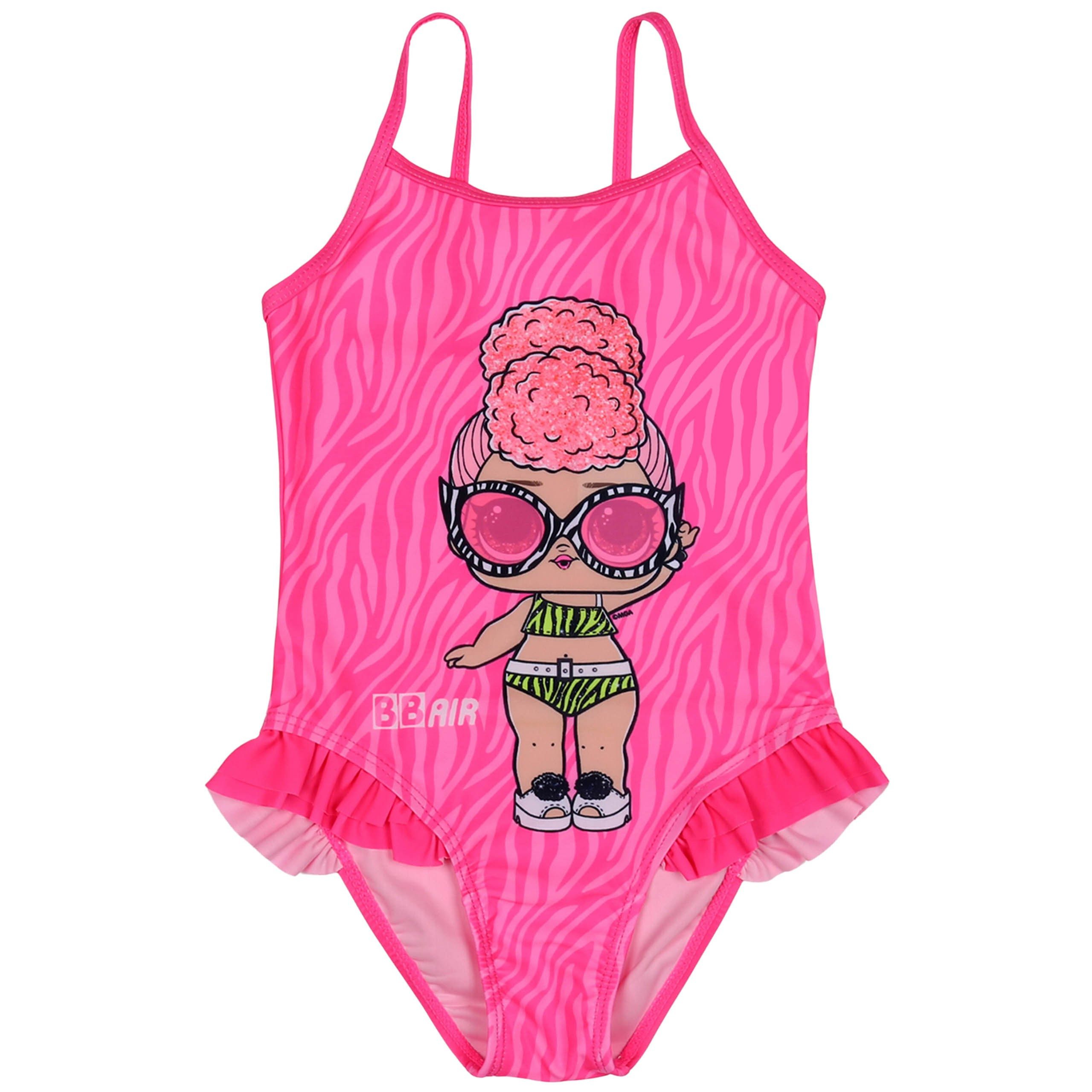 Badekleid LOL Surprise Mädchen-Badeanzug, rosa Badeanzug 3-4 Jahre