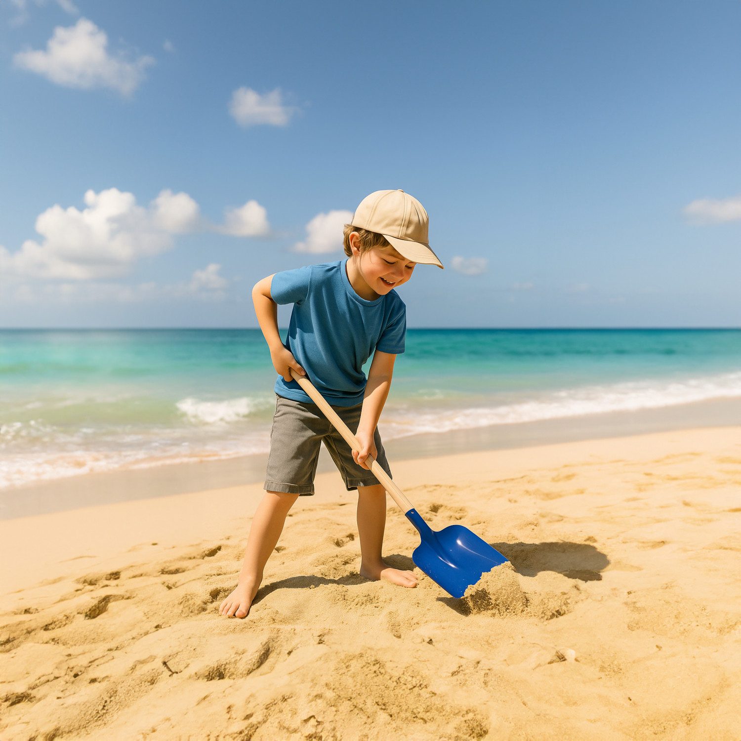 turk Kinder-Schaufel Flachrandschaufel mit Holzstiel für Kinder, (1-tlg), 7 günstig online kaufen