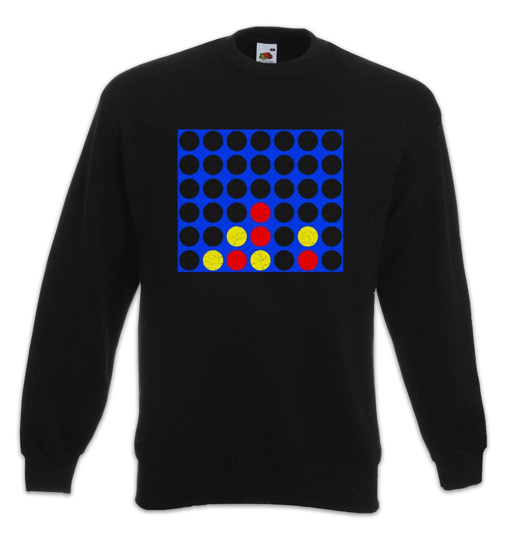 Sweatshirt Connect Four Board Sweatshirt Retro Geek Spiel Nerd Vier Captain's