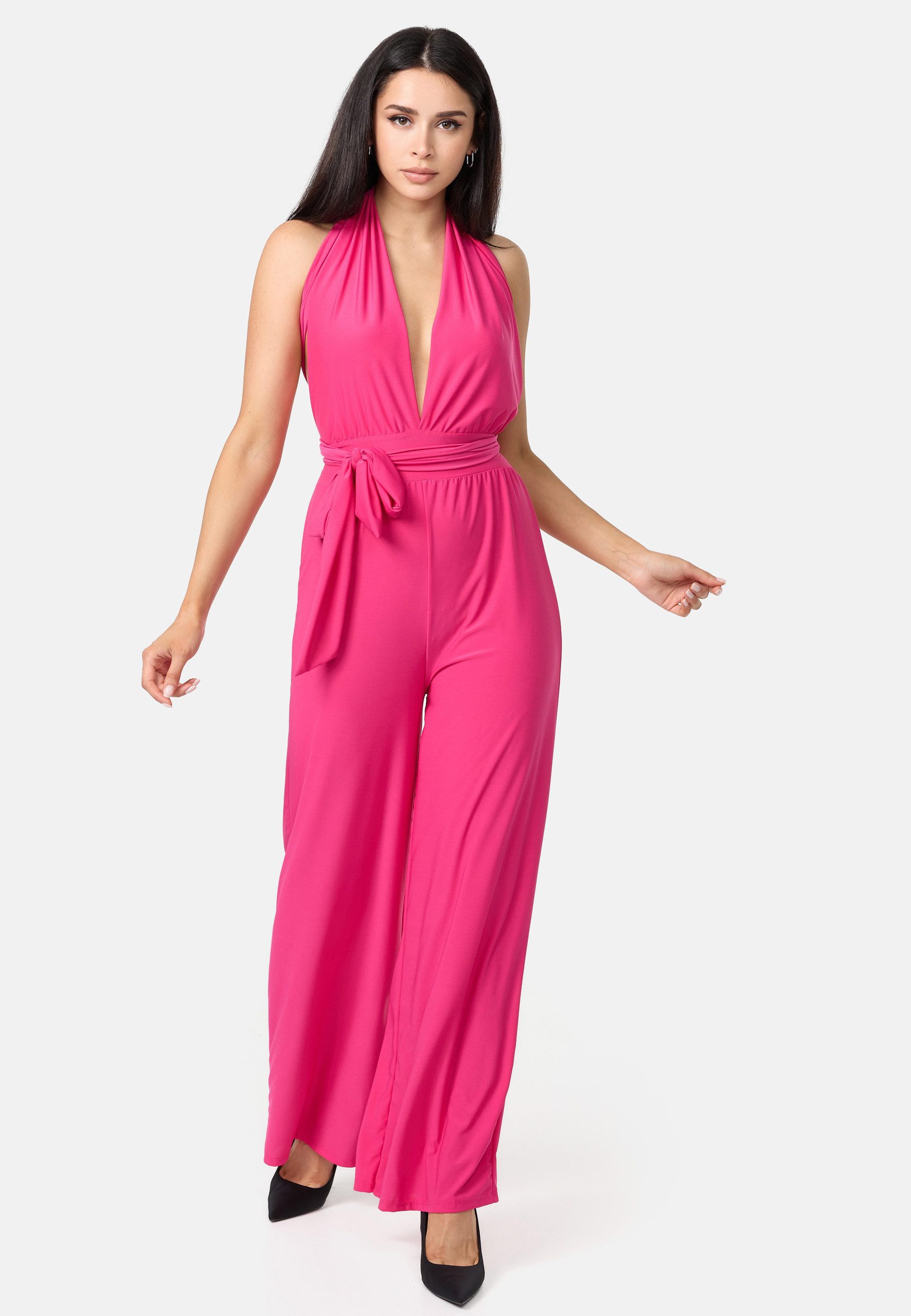 Worldclassca Jumpsuit Worldclassca Jumpsuit Backless Overall mit Gürtel Ärm günstig online kaufen