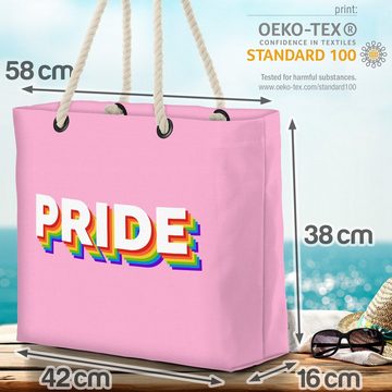 VOID Strandtasche (1-tlg), PRIDE Rainbow LGBTQ Schriftzug Logo Stolz Gay pride flag parade club