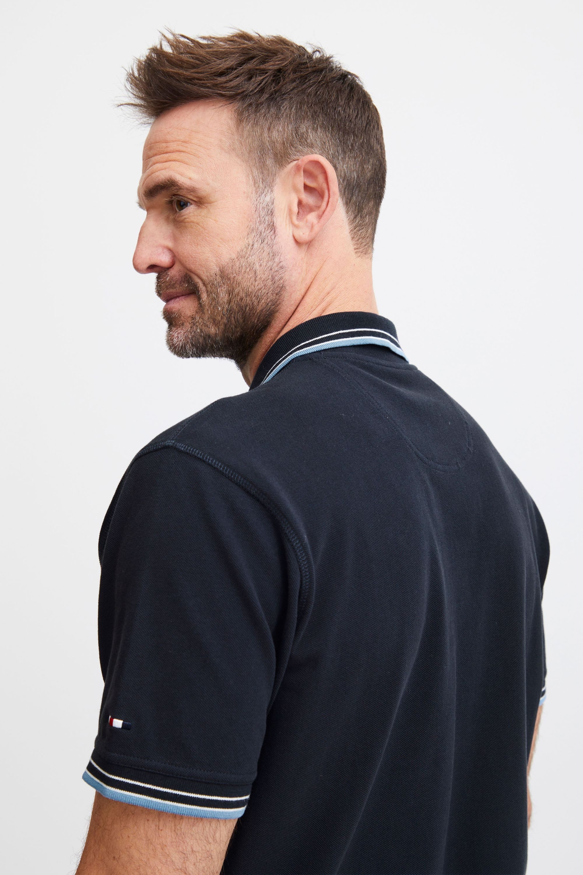 FQ1924 Poloshirt FQPeter Basic Poloshirt mit Brusttasche