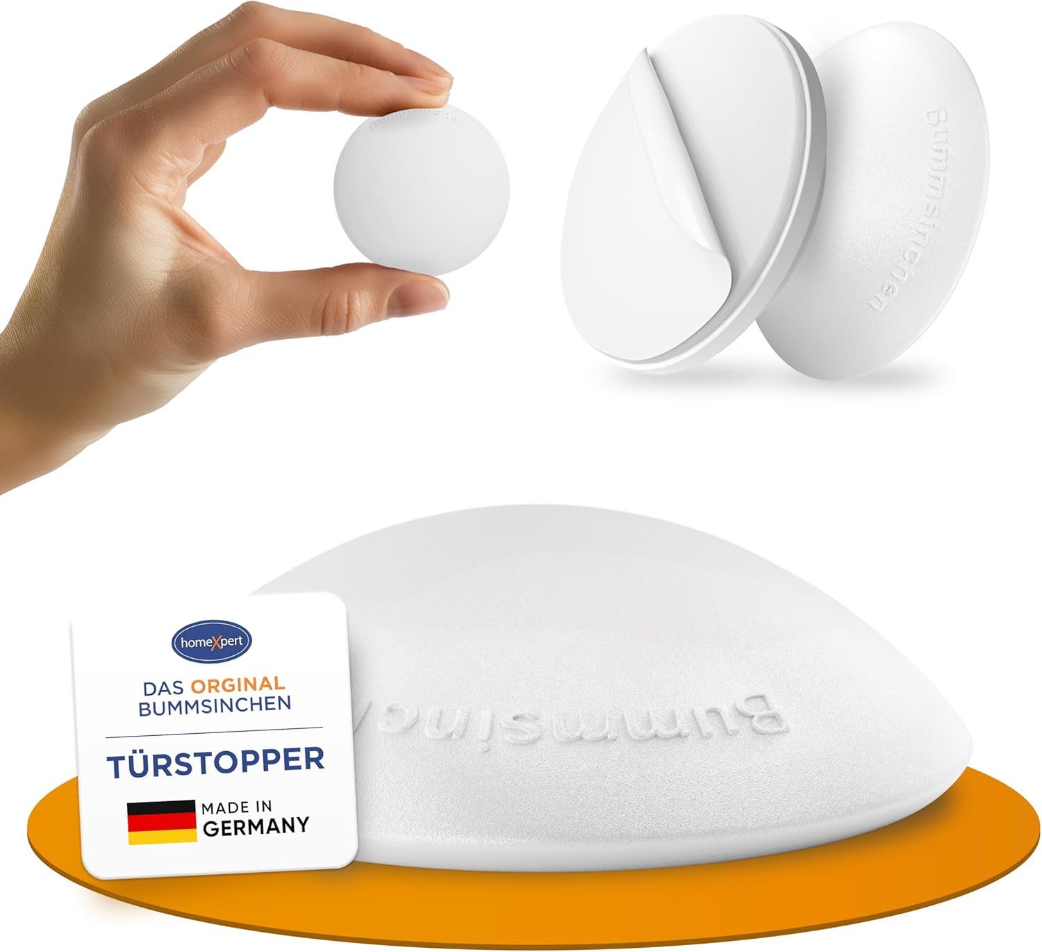 homeXpert Wandtürstopper Türpuffer BUMMSINCHEN 10-er Pack (10-er Set) günstig online kaufen