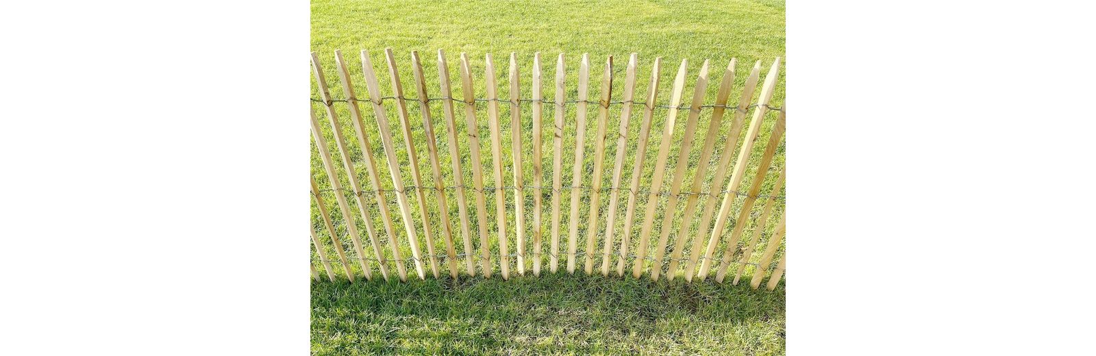 STILTREU Staketenzaun »Premium Staketenzaun Robinie (gesägt) Länge 5
