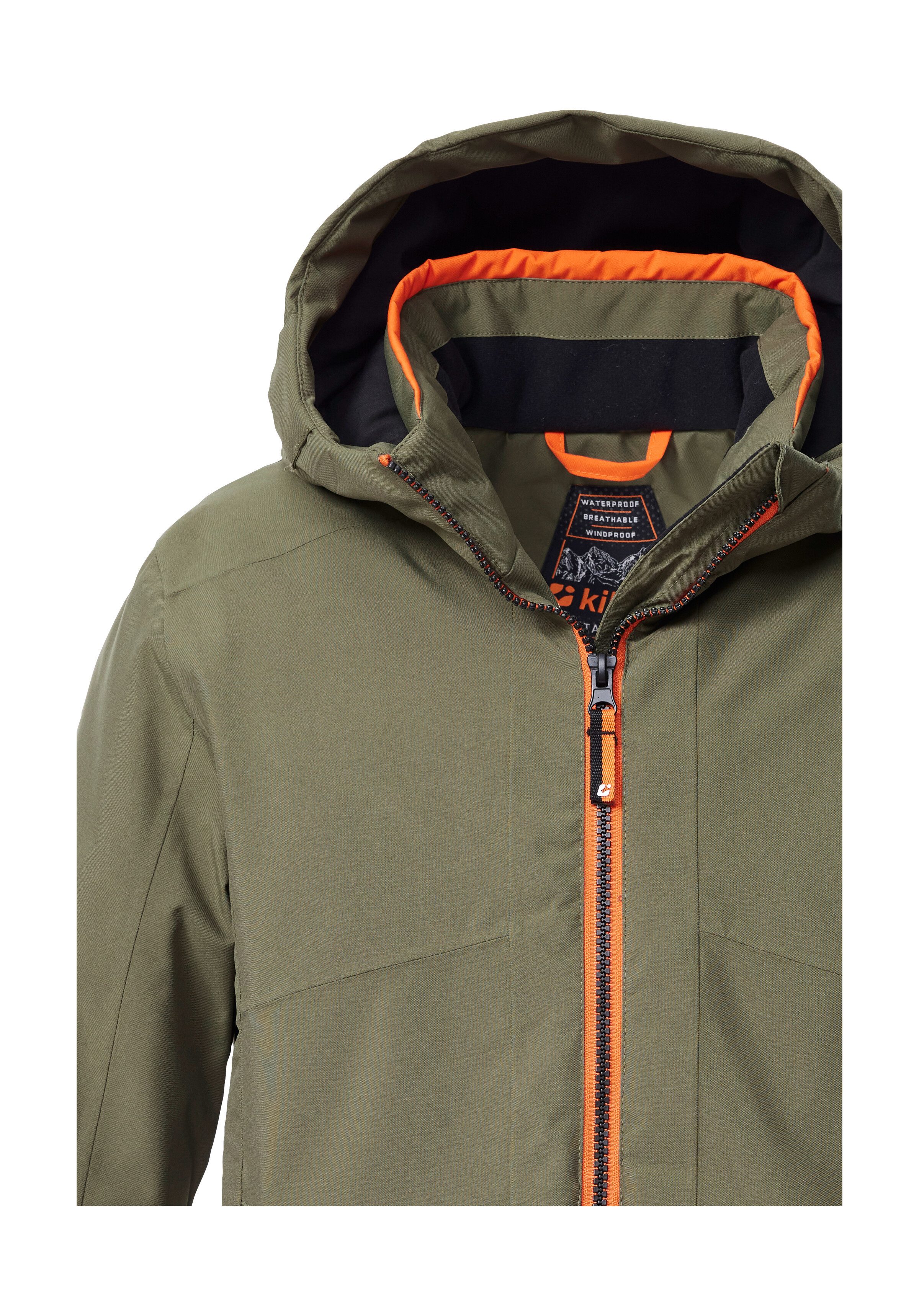 Killtec Skijacke KSW 202 BYS SKI JCKT Wasserdichte Kinder-Skijacke mit verstellbarer Kapuze und Schneefang