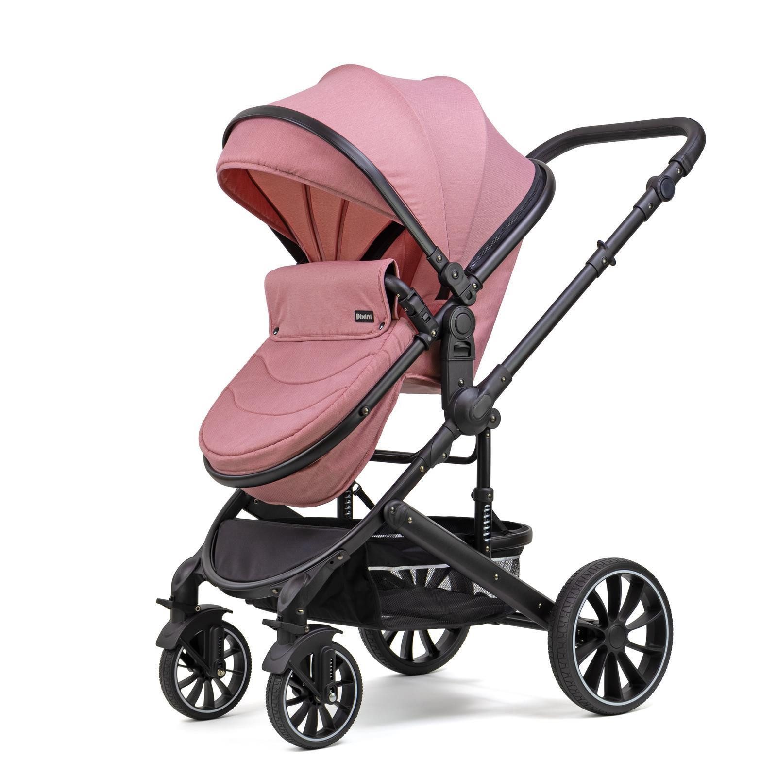 Pixini Kombi-Kinderwagen Pixini Kalani Kinderwagen 3in1 Set, Sicherheitsbügel