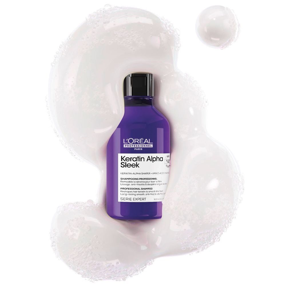 L'ORÉAL PROFESSIONNEL PARIS Haarshampoo Loreal Serie Expert Absolut Keratin Alpha Sleek Shampoo 300 ml