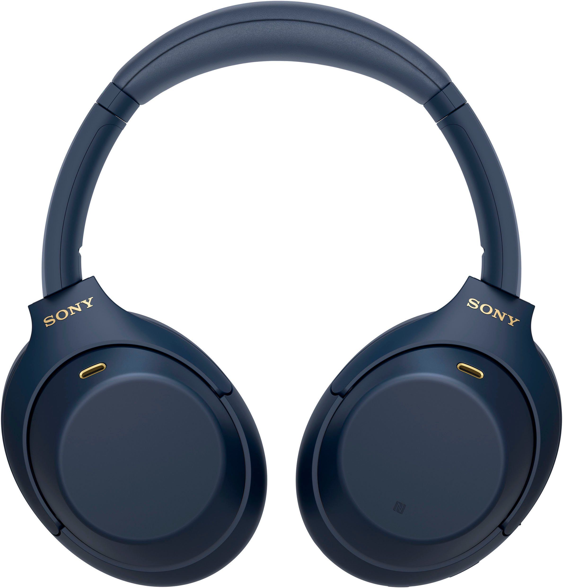 NFC, Sony via Verbindung Touch Bluetooth, kabelloser NFC, blau WH-1000XM4 One-Touch Sensor, Over-Ear-Kopfhörer (Noise-Cancelling, Schnellladefunktion)