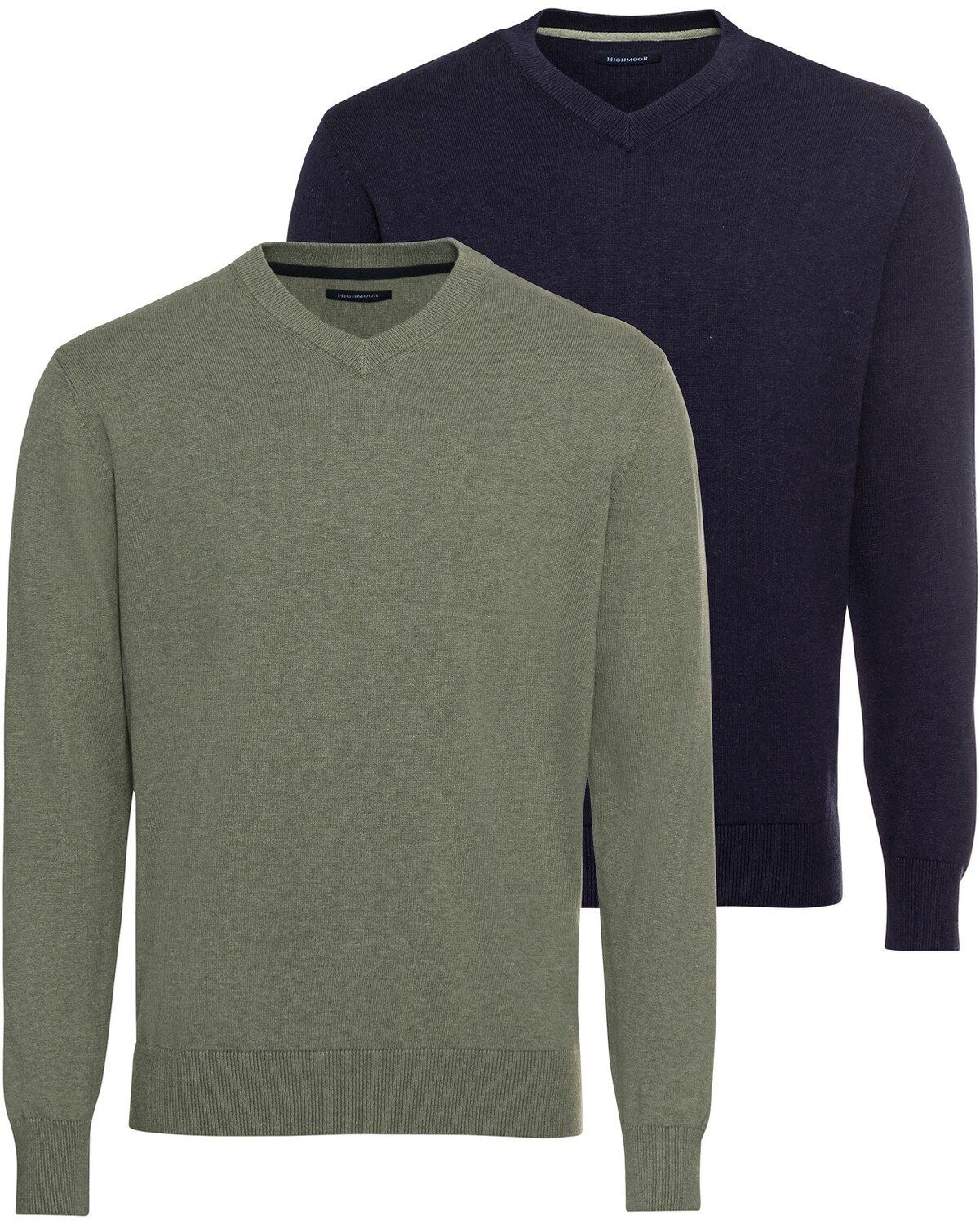 Highmoor Strickpullover Doppelpack V-Pullover