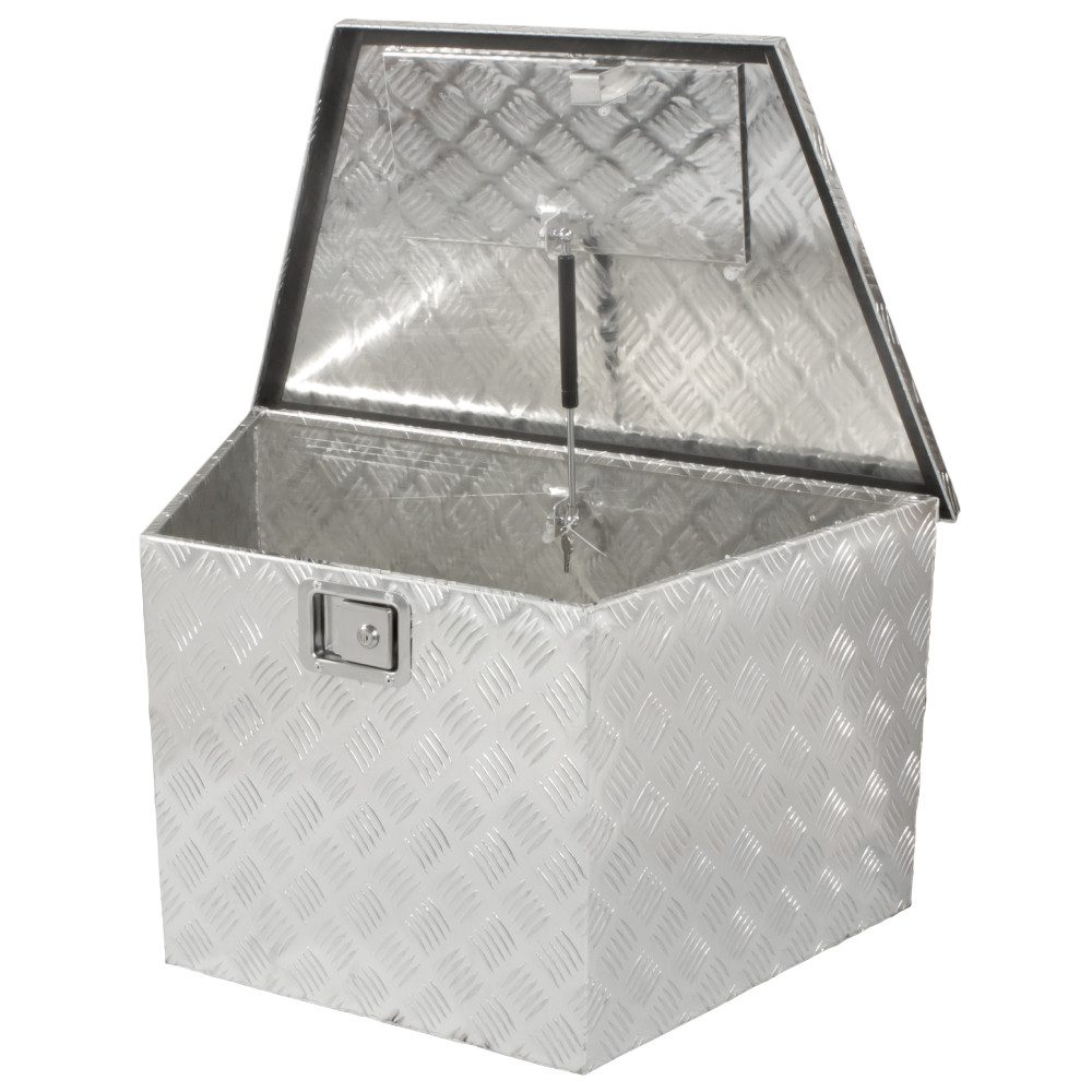 Trucky Anhänger-Deichselbox Truckbox Werkzeugbox Werkzeugkiste Anhängerbox Deichselbox 120 L Alu