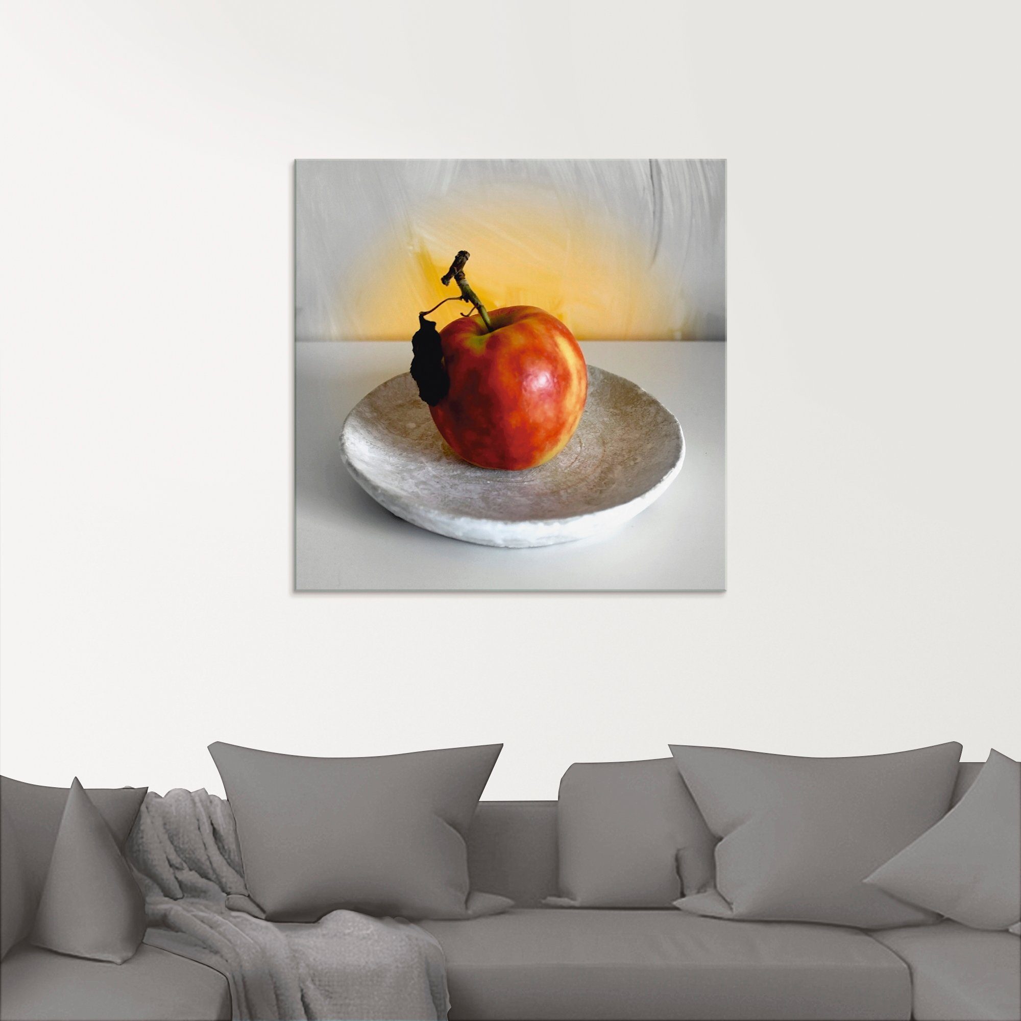 Artland Glasbild Ein Apfel am Tag, Arrangements (1 St), in verschiedenen Größen