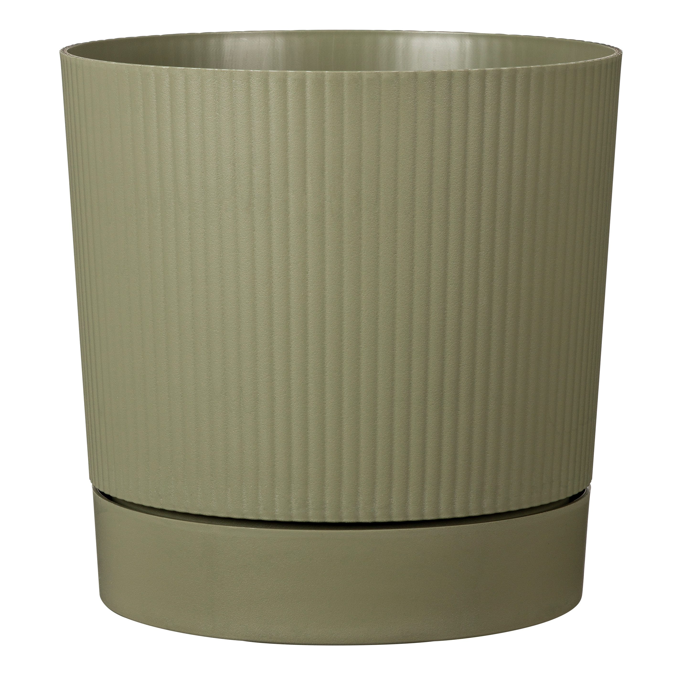 Scheurich Übertopf 39/249 LINO+, Pflanzgefäß aus Kunststoff, ØxH: 39x38 cm