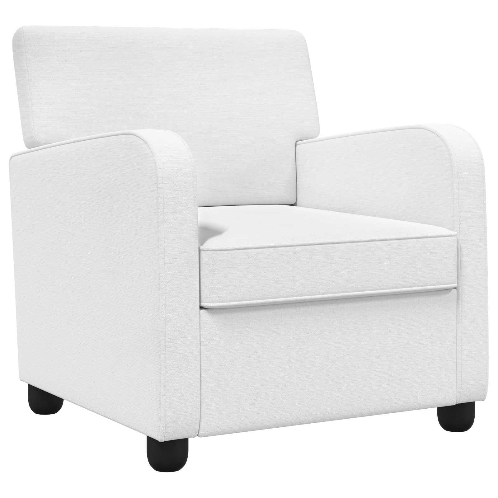 vidaXL Sessel Sessel Weiß Stoff (1-St)