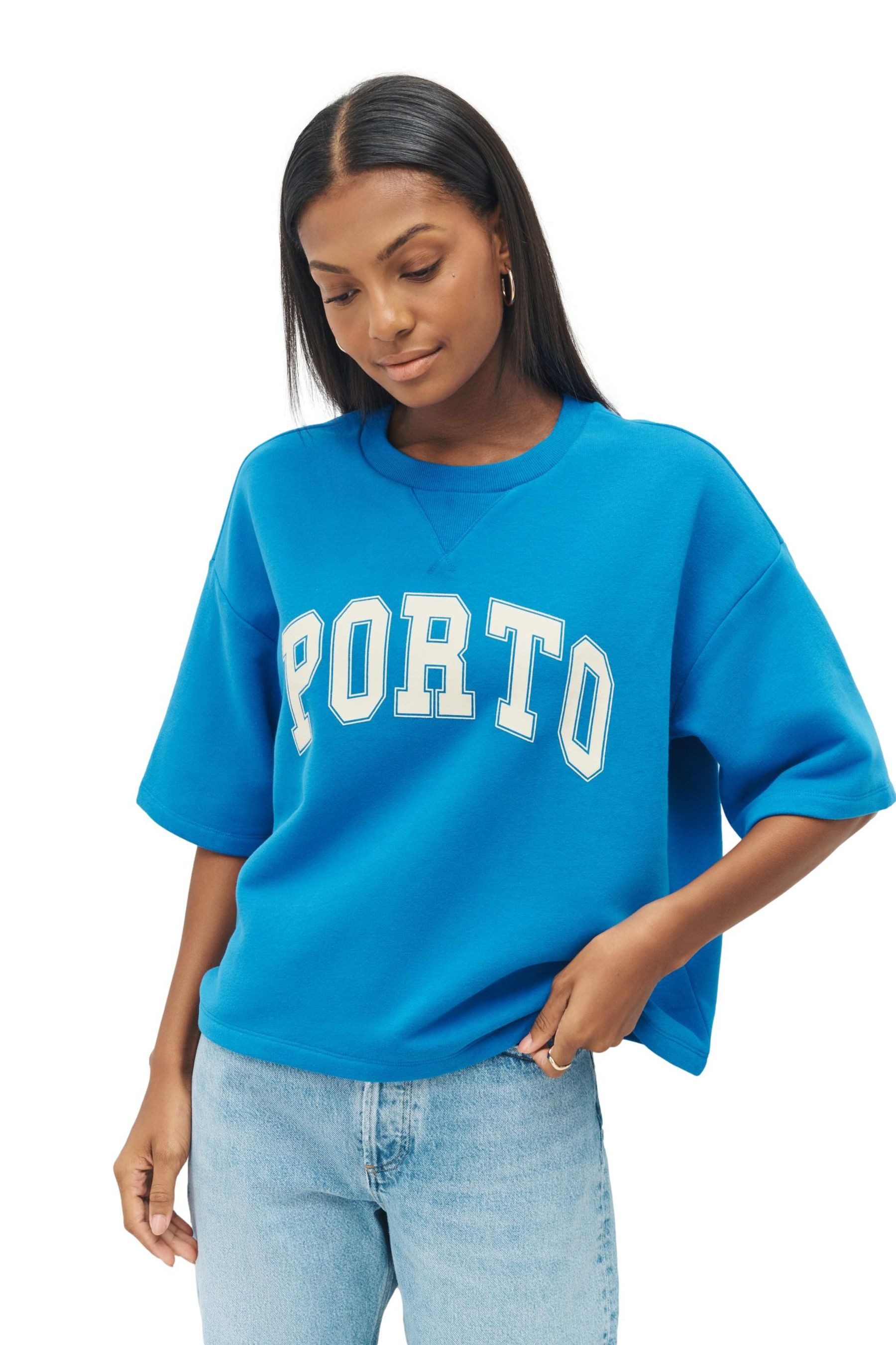 Next Sweater Gewaschenes T-Shirt aus schwerem günstig online kaufen