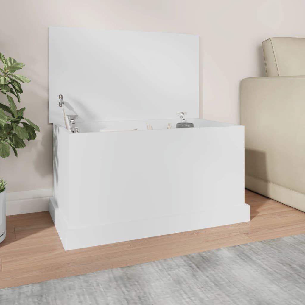 vidaXL Aufbewahrungsbox Aufbewahrungsbox Weiß 70 x 40 x 38 cm Holzwerkstoff (1 St)