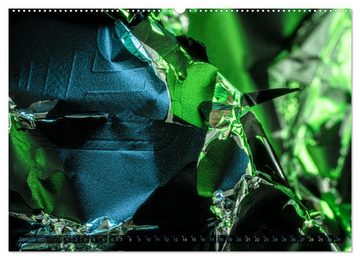 CALVENDO Wandkalender Experimentelle Makrofotografie mit Eisenpulver und Aluminiumfolie (Premium, hochwertiger DIN A2 Wandkalender 2023, Kunstdruck in Hochglanz)