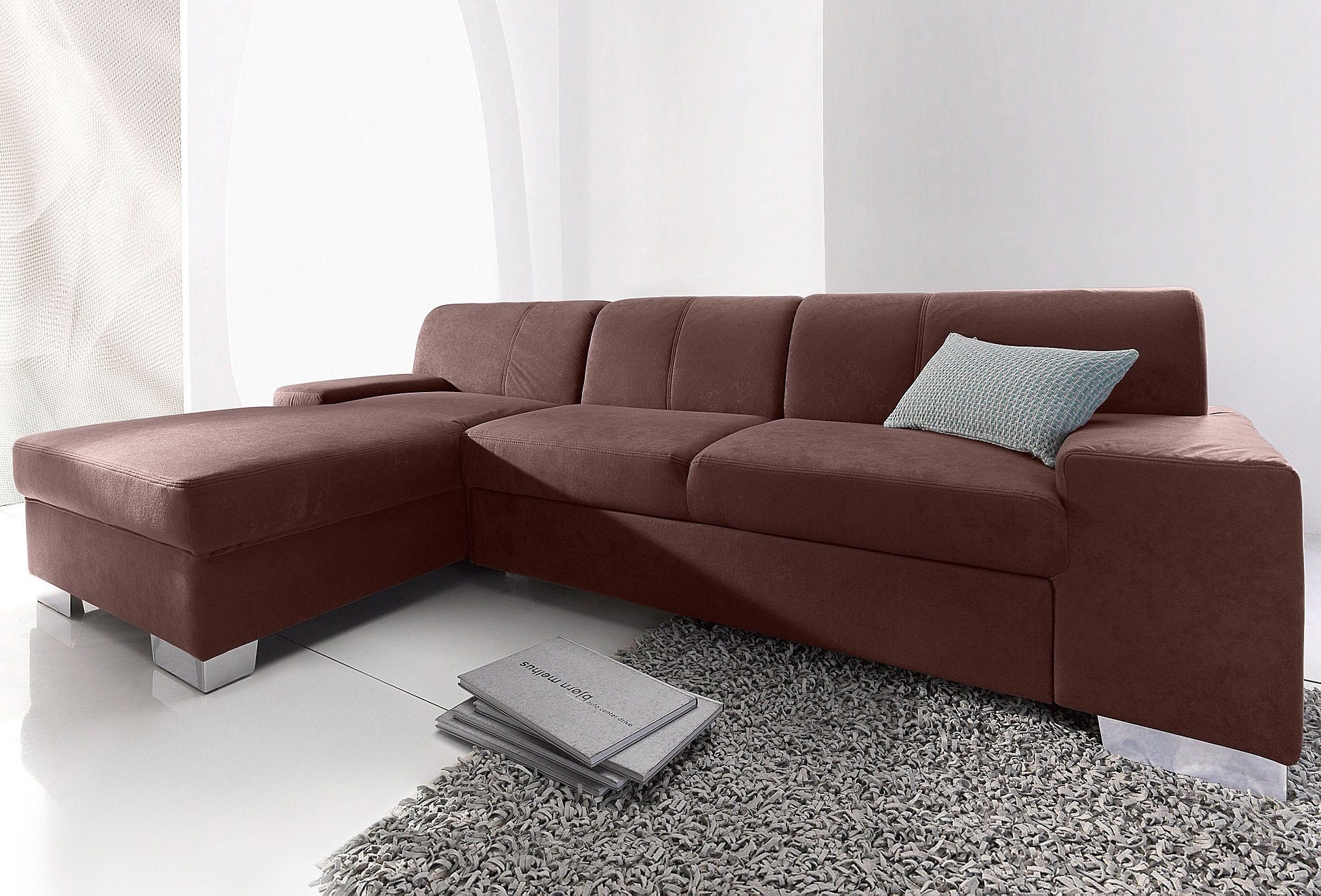 DOMO collection Ecksofa "Star, zeitlose Formensprache, elegante Optik, L-Fo günstig online kaufen