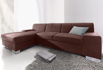 DOMO collection Ecksofa Star L-Form, wahlweise mit Bettfunktion