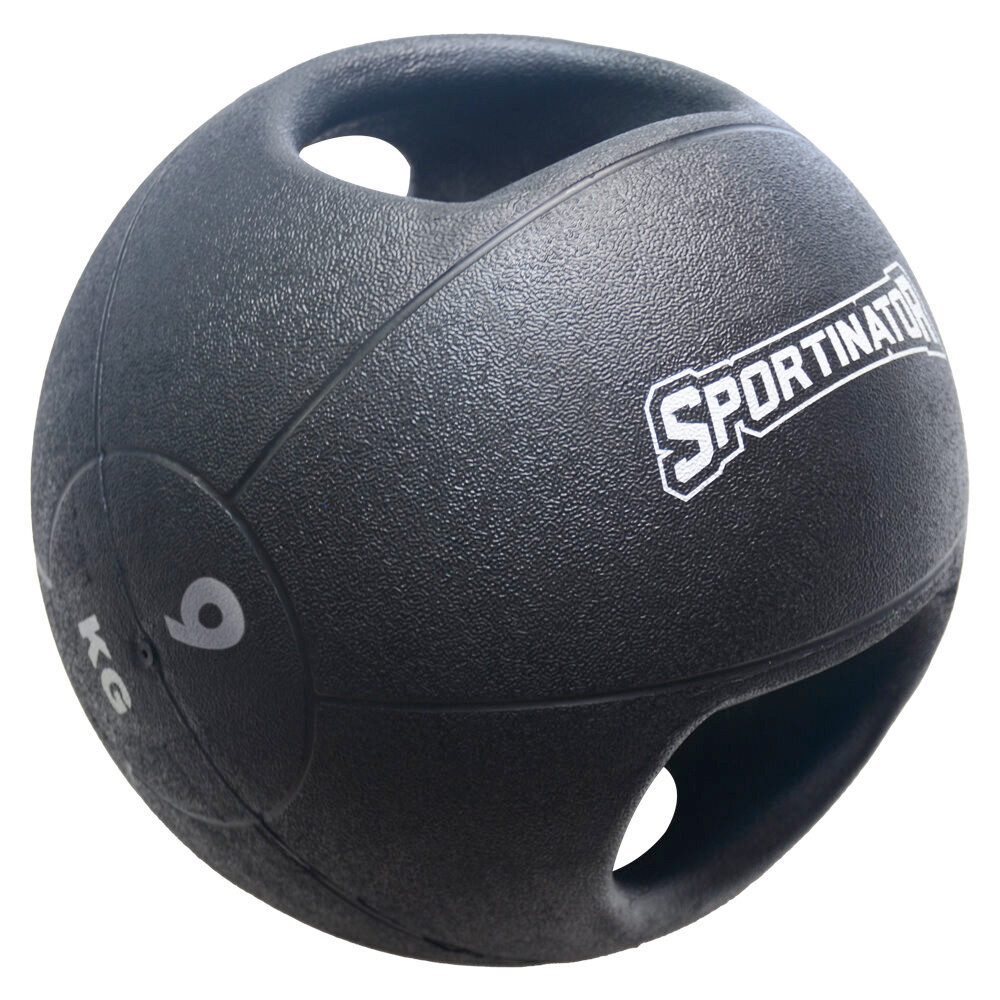 Sportinator Medizinball Premium mit Griff, ideal für Kraft- und Konditionstraining