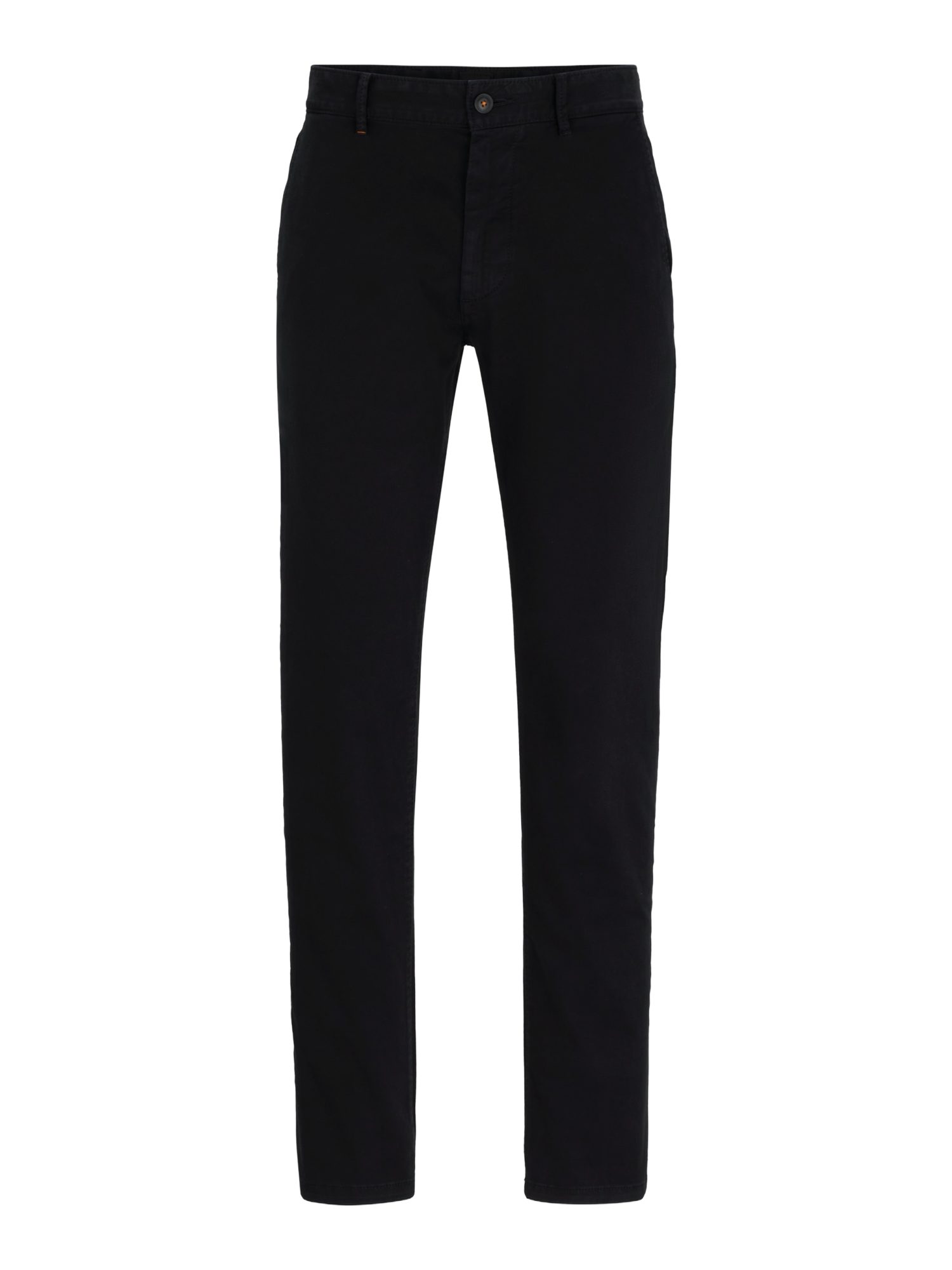 BOSS ORANGE Stoffhose BOSS Men Orange schwarz,Casual,Baumwolle,Unifarben,Slim Fit,Mittel