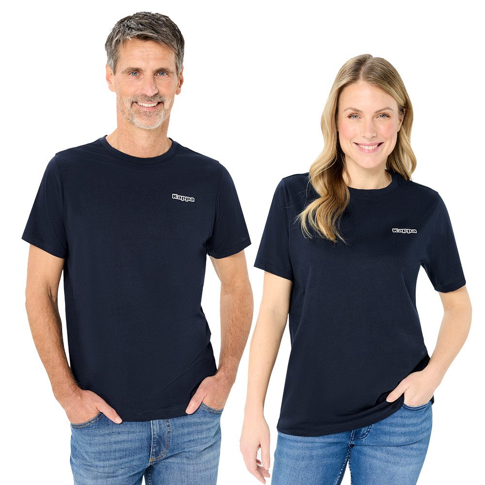 Kappa Kurzarmshirt aus 100% Baumwolle (Set, 3er-Pack) Für Damen und Herren