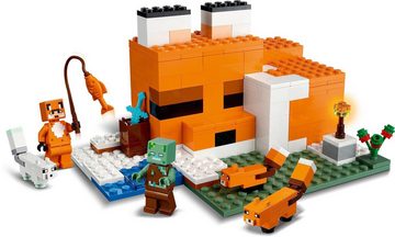 LEGO® Konstruktionsspielsteine Die Fuchs-Lodge (21178), LEGO® Minecraft™, (193 St)