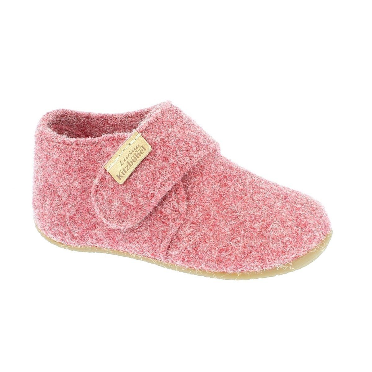Living Kitzbühel Klettschuh Filz (Wolle) Unifarben astro rot Kleinkinder (27-30) Hausschuh
