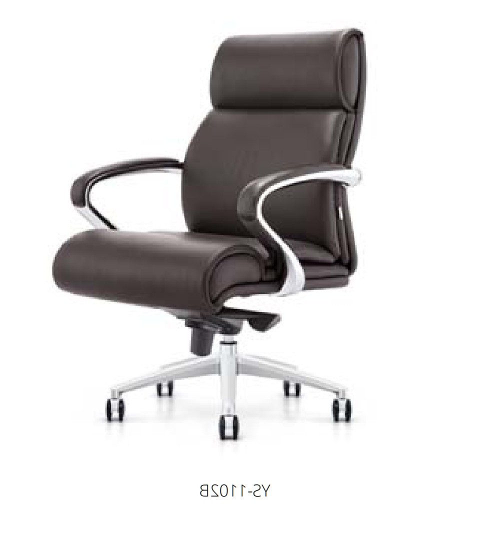 Xlmoebel Bürostuhl Schwarzer Lederstuhl mit Edelstahlrahmen, modern und elegant, Made in Europa