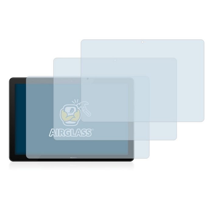 BROTECT flexible Panzerglasfolie für Huawei MediaPad T5 10 Displayschutzglas 3 Stück Schutzglas Glasfolie klar