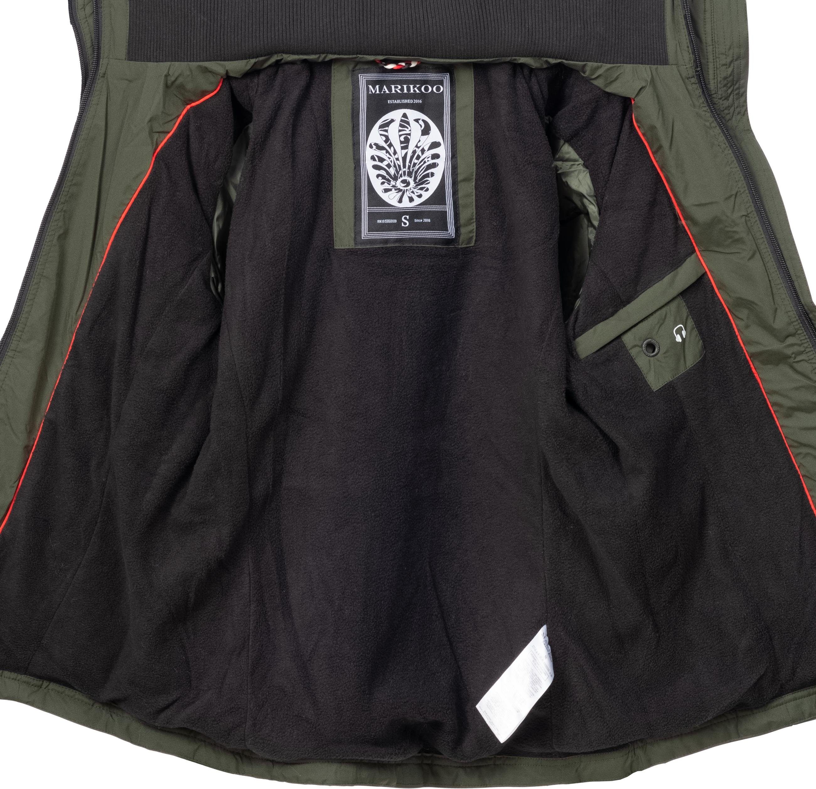 Marikoo Outdoorjacke Erdbeere sportliche Funktionsjacke mit Kapuze – Bild 4 von 4