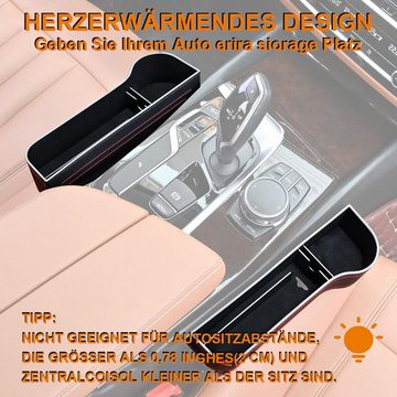 yozhiqu Aufbewahrungsbox 2er-Pack Multifunktionale Auto-Sitzspeicherbox mit Becherhalter, Verabschieden Sie sich von Unordnung, perfekte Größe,fahren Sie sicher
