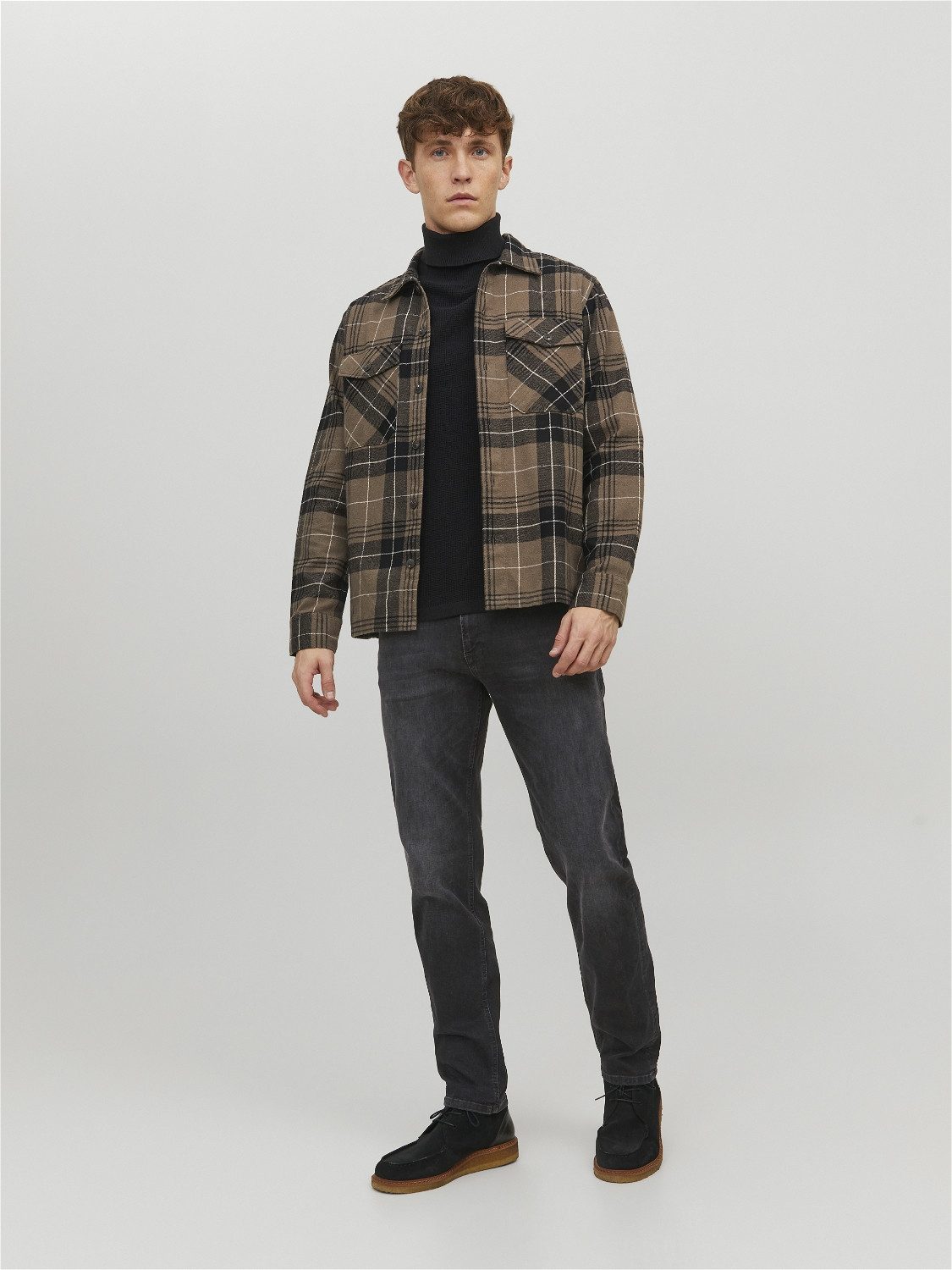 Jack & Jones Regular-fit-Jeans Herren Jeans Hose Schwarz Regular JJICLARK J günstig online kaufen