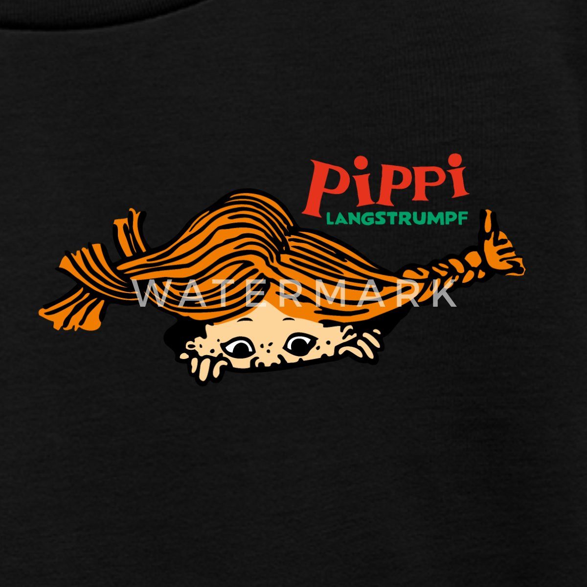 Spreadshirt T-Shirt Pippi Langstrumpf Auf Der Lauer Kinder Premium T-Shirt (1-tlg)