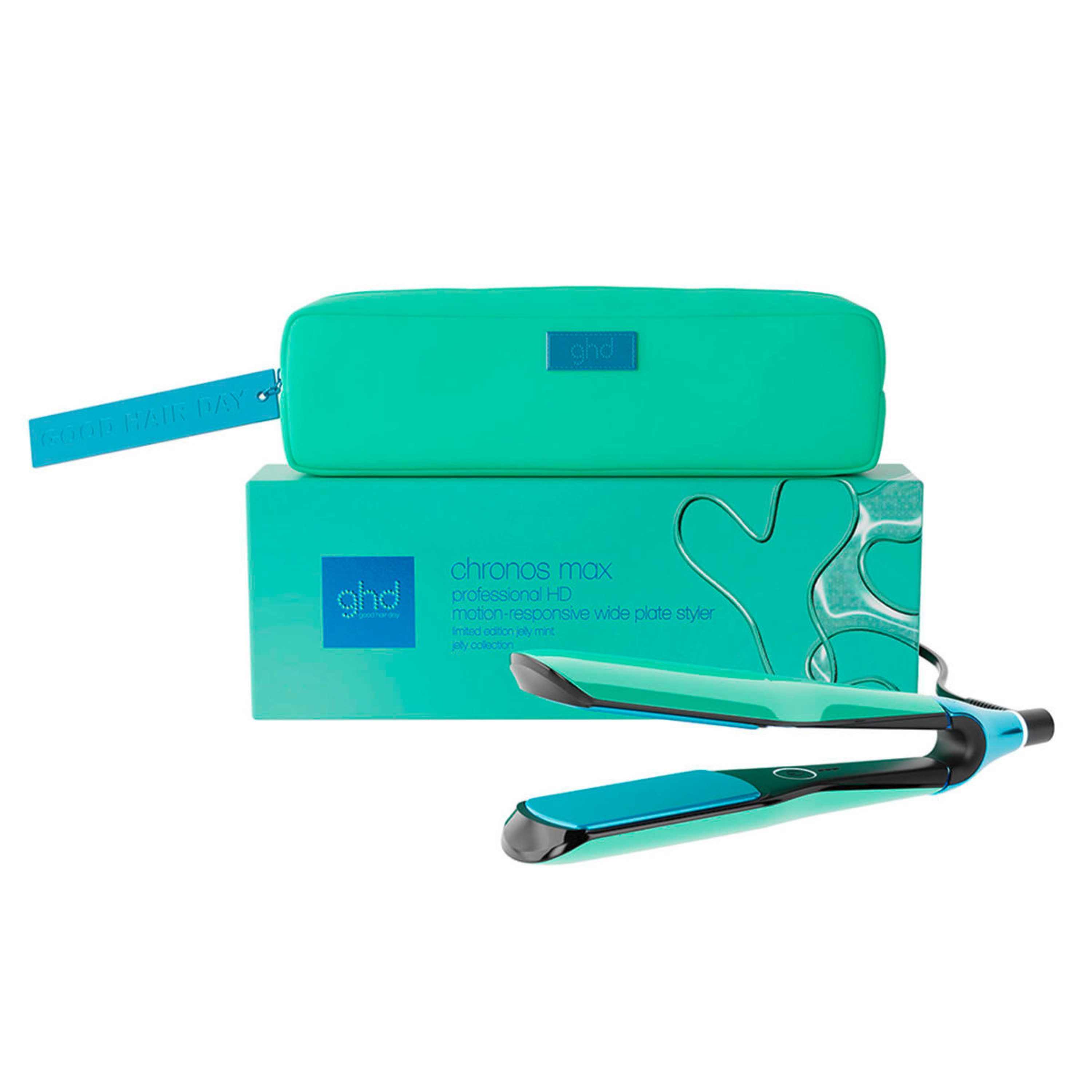 GHD Glätteisen Chronos Max Glätteisen – Wide Plate Styler in Jelly Mint Keramik