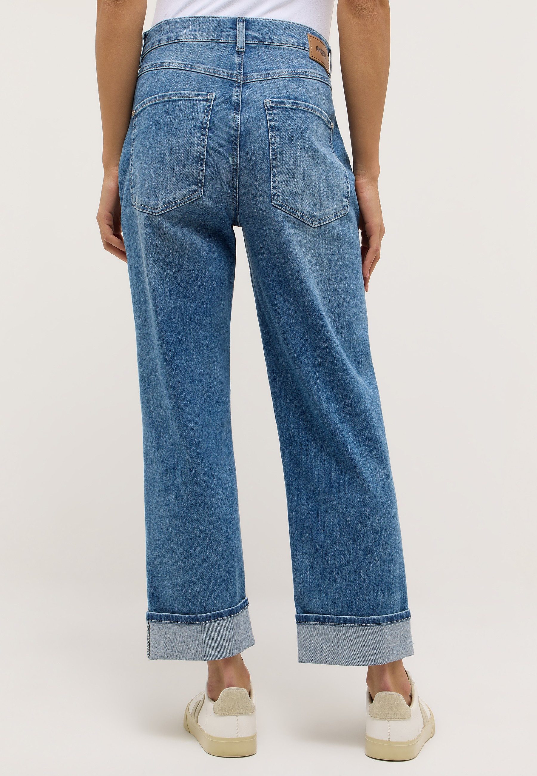ANGELS Relax-fit-Jeans LIBERTA TURN UP Relaxed fit, aus Baumwollmischung, mit großen Vordertaschen