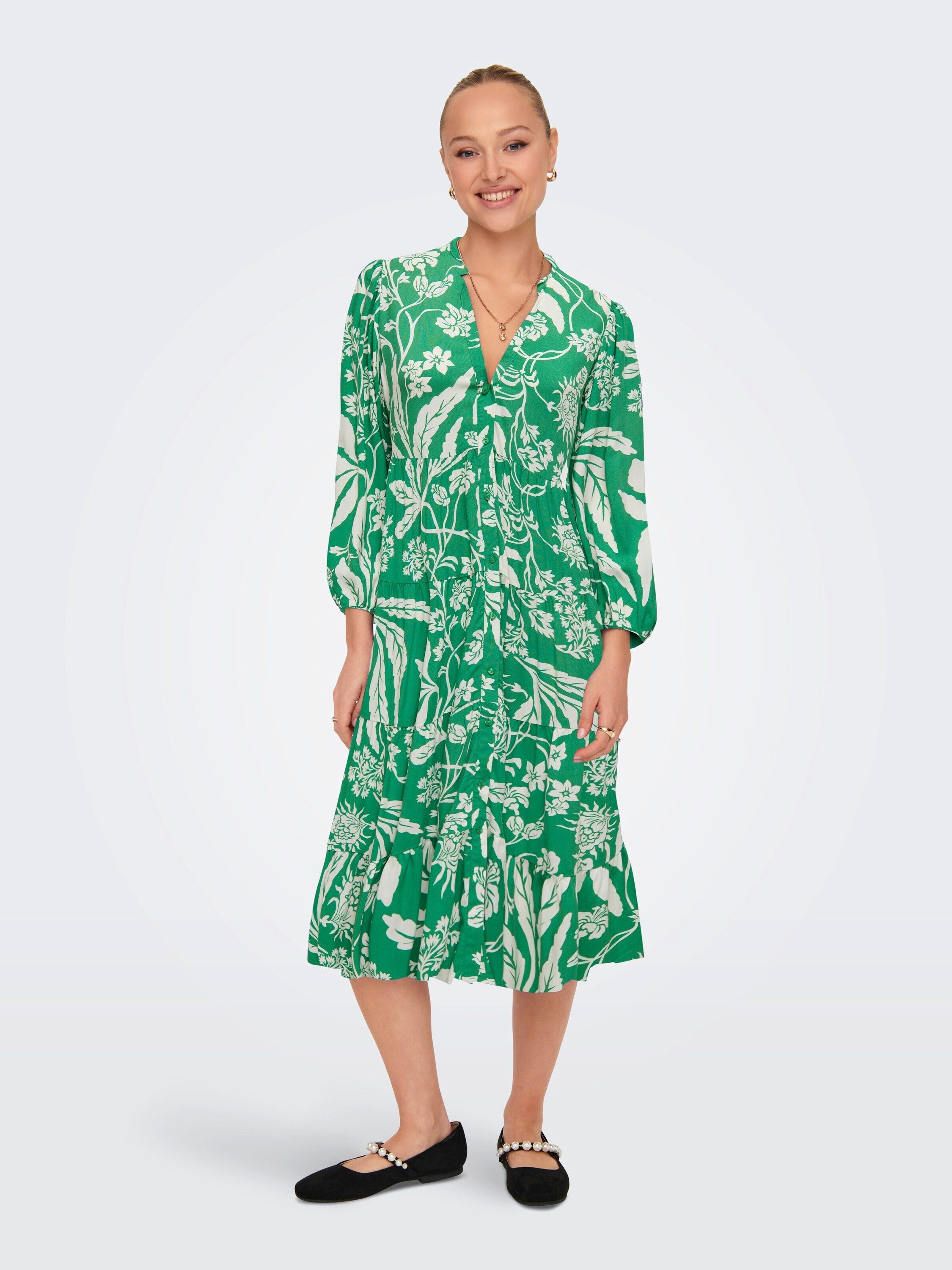 ONLY Blusenkleid MILANA (1-tlg) Drapiert/gerafft