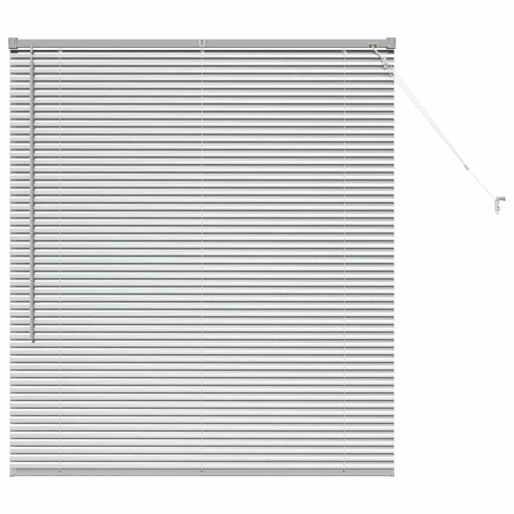 Rollo Balkenjalousien Silber 130 x 115 cm Aluminium, vidaXL