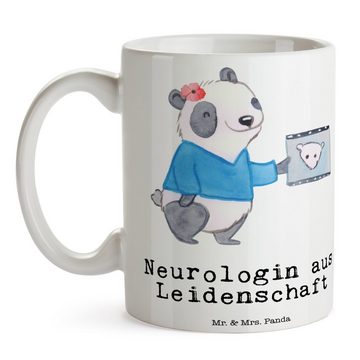 Mr. & Mrs. Panda Tasse Neurologin Leidenschaft - Weiß - Geschenk, Tasse Sprüche, Kollege, Me, Keramik, Langlebige Designs