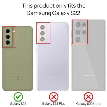 Nalia Smartphone-Hülle Samsung Galaxy S22, Stoßfeste Military-Style Ring Hülle / Extrem Schützend / Outdoor Case