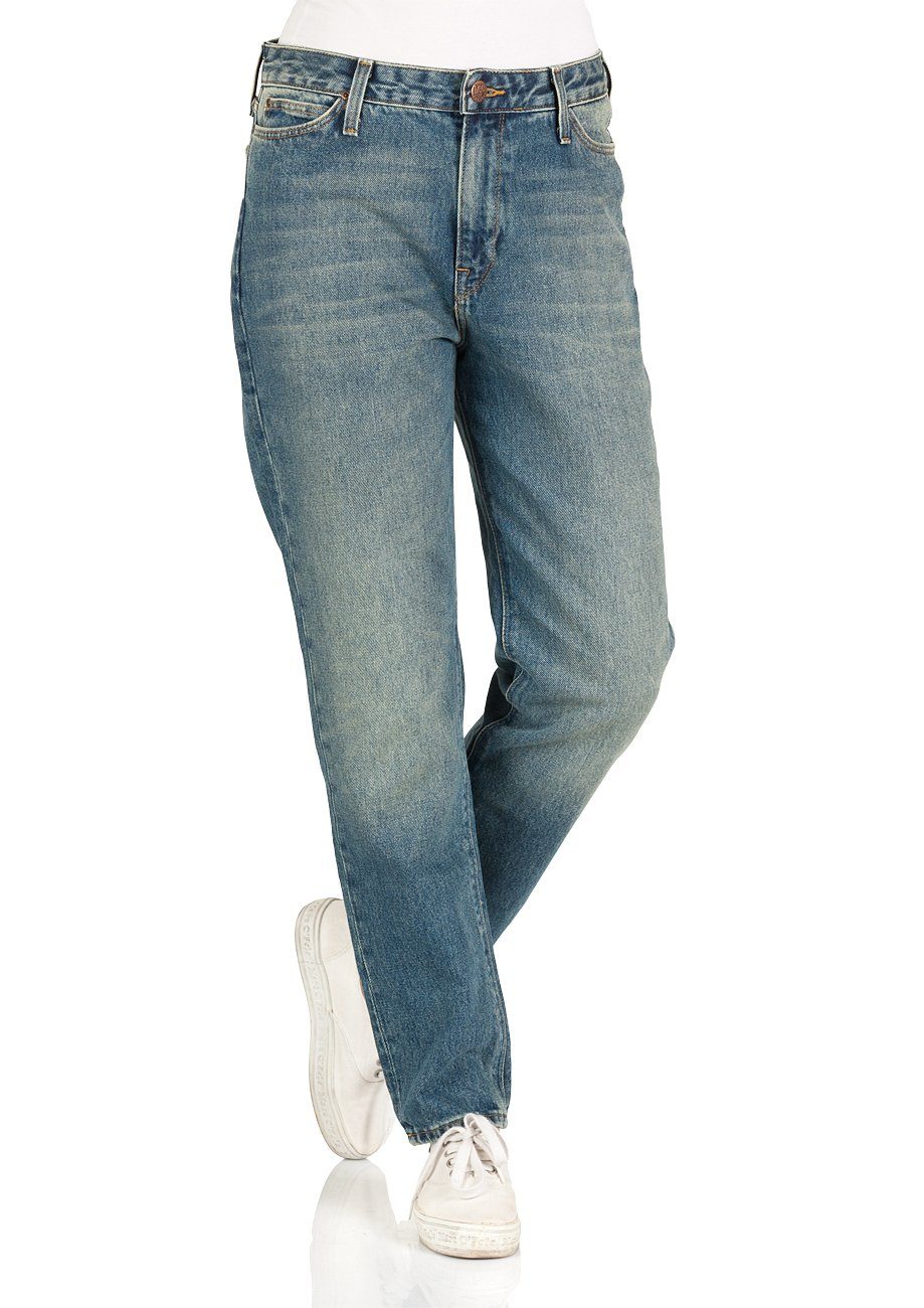 Lee® Straight-Jeans Mom aus 100% Baumwolle