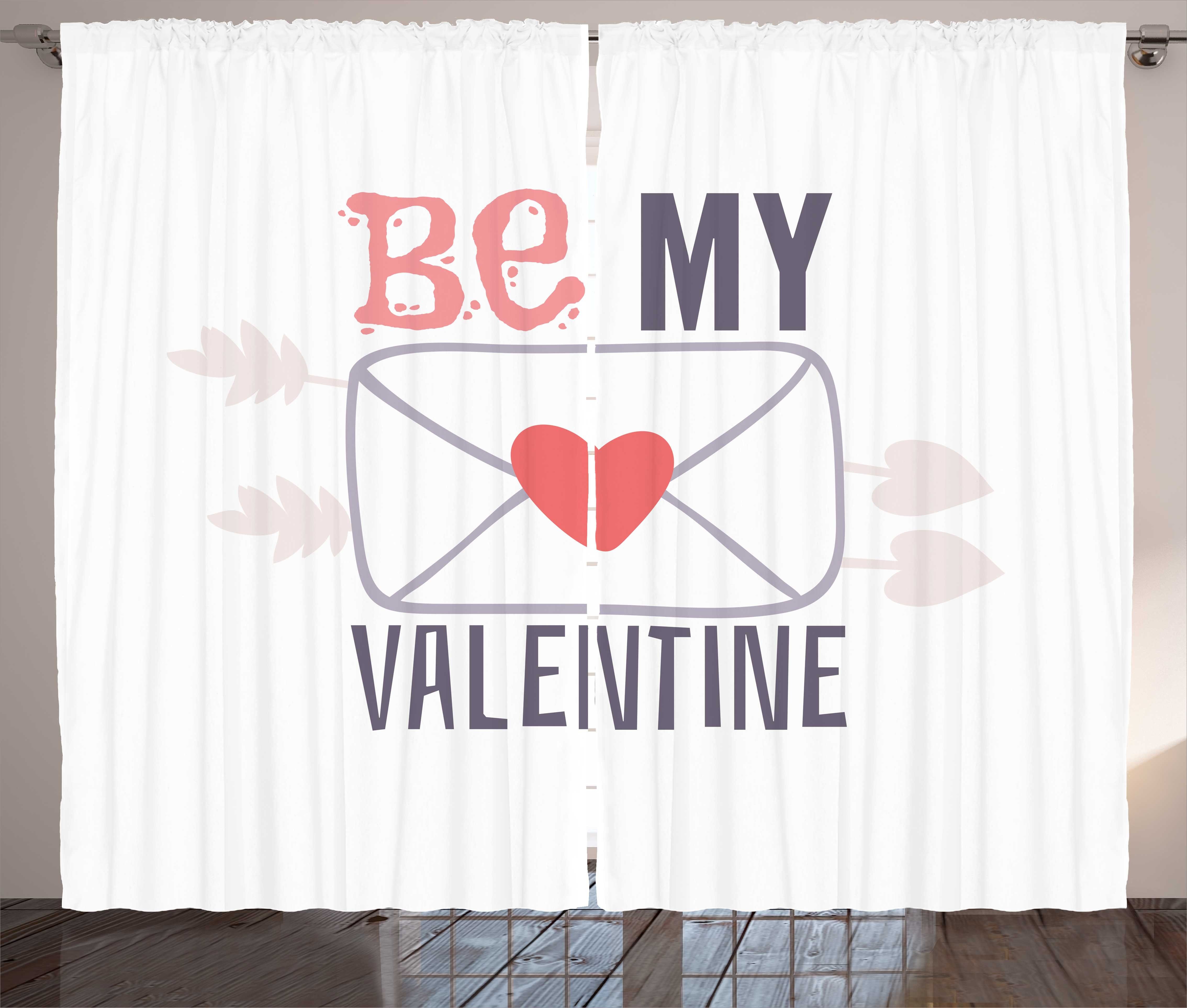 Gardine Schlafzimmer Kräuselband Abakuhaus, Valentinstag Haken, Love My Schlaufen und Be mit Vorhang Valentine