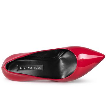 Michael Soul Lucia Rot Lack High-Heel-Pumps Hochwertige High-Heel Pumps mit einem stabilen 10cm Absatz