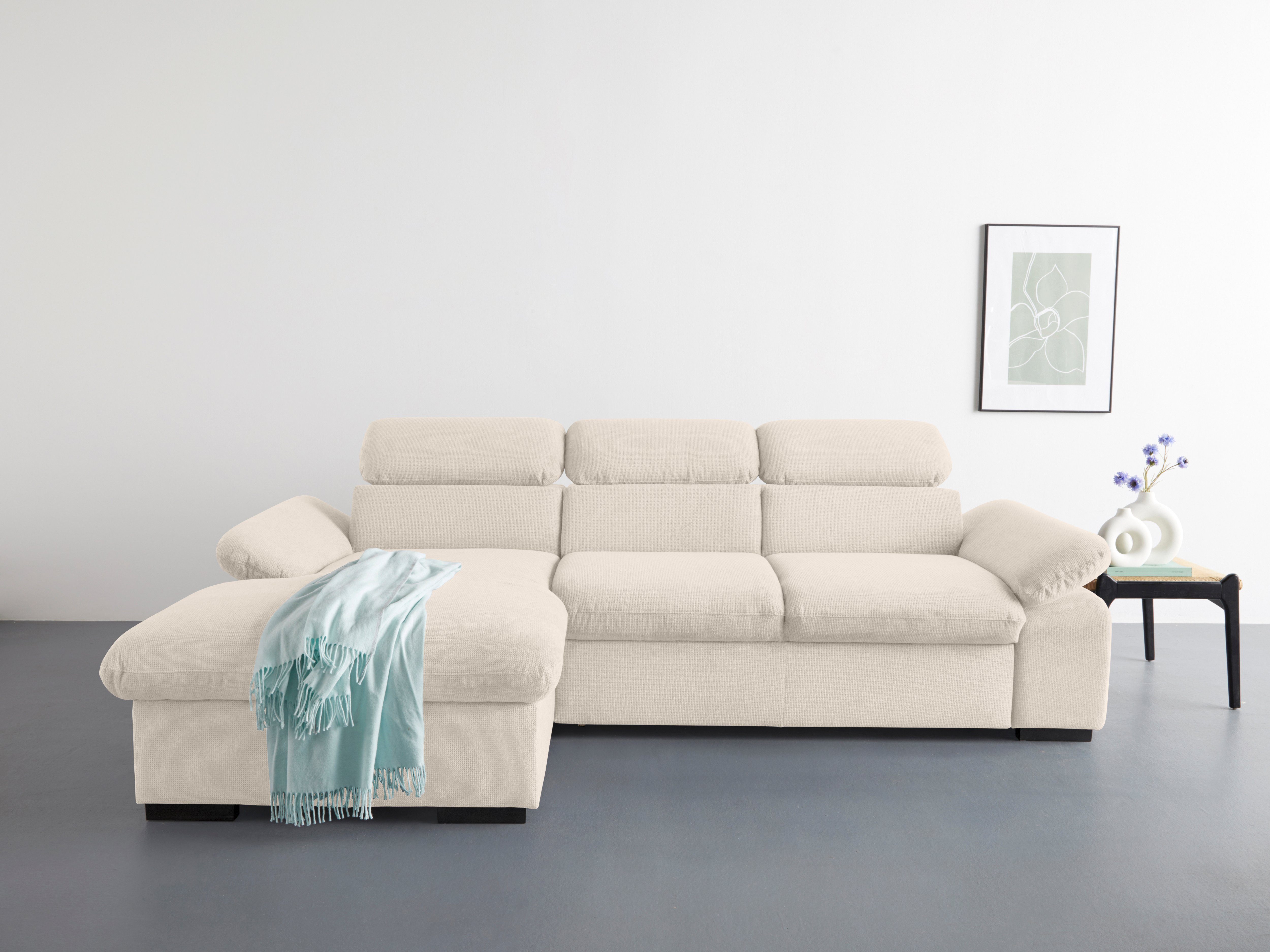 COTTA Ecksofa Lola L-Form mit Kopfteilfunktion günstig online kaufen