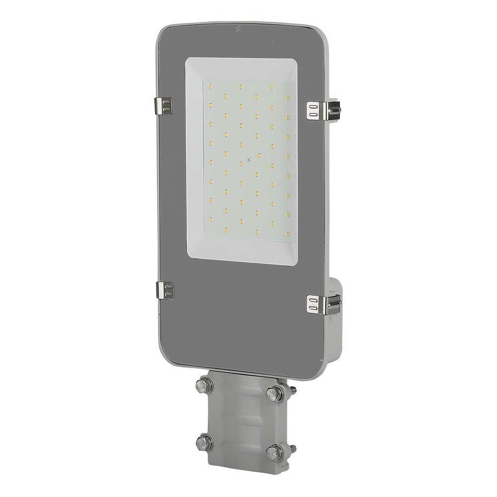 V-TAC LED Flutlichtstrahler, LED-Leuchtmittel fest verbaut, Neutralweiß, LED Straßenleuchte Flutlicht Aluminium Grau Tagesweiß IP65 L 41,76 cm