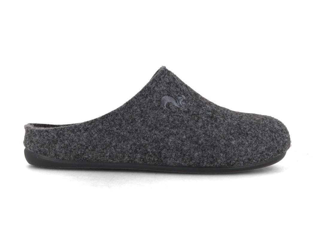 thies Filzpantoffeln für Einlagen, roca-ceniza, thies, damen, herren, pantof Hausschuh vegan