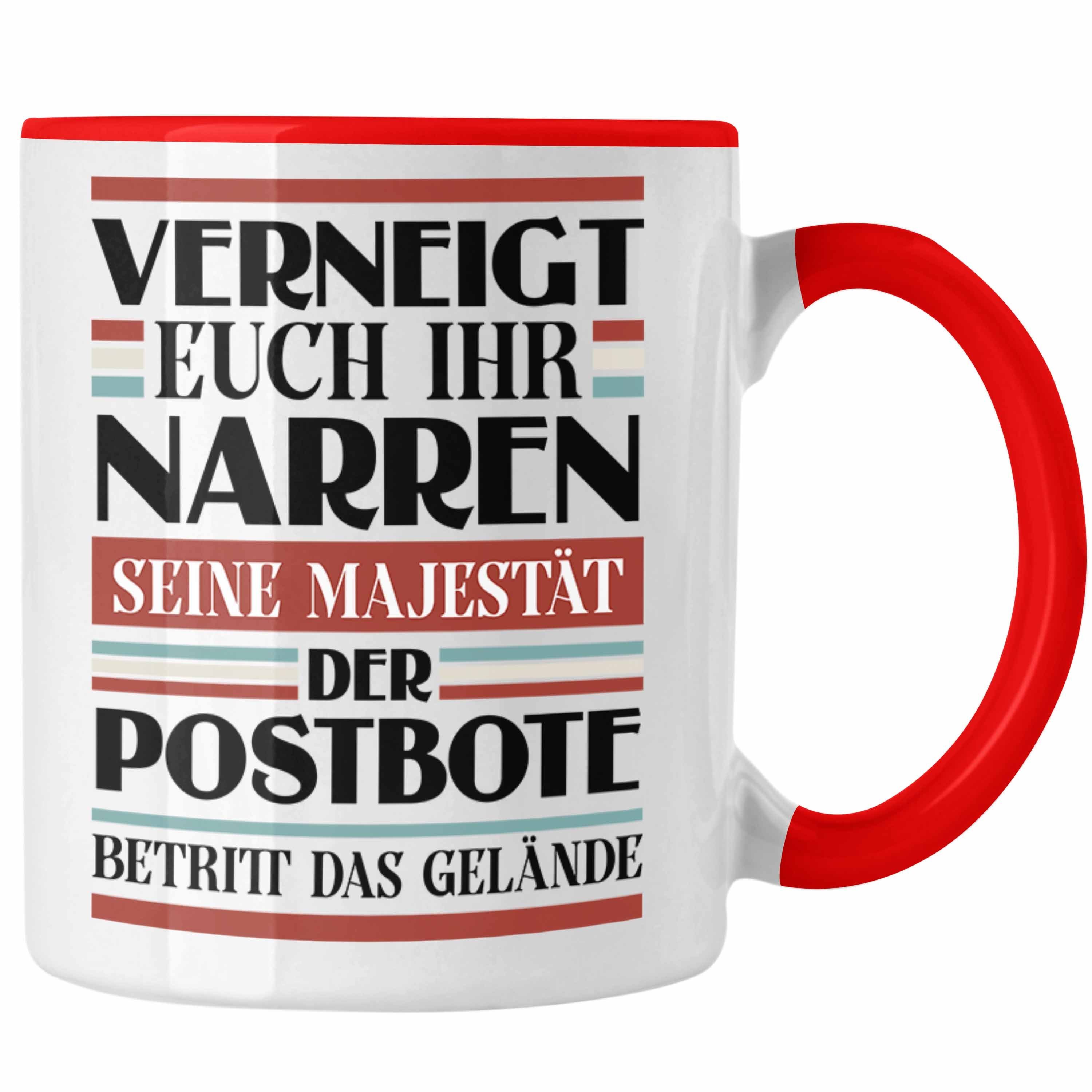 Spruch Männer Tasse Geschenk Postbote Rot - Trendation Verneigt Euc Tasse Lustig Trendation