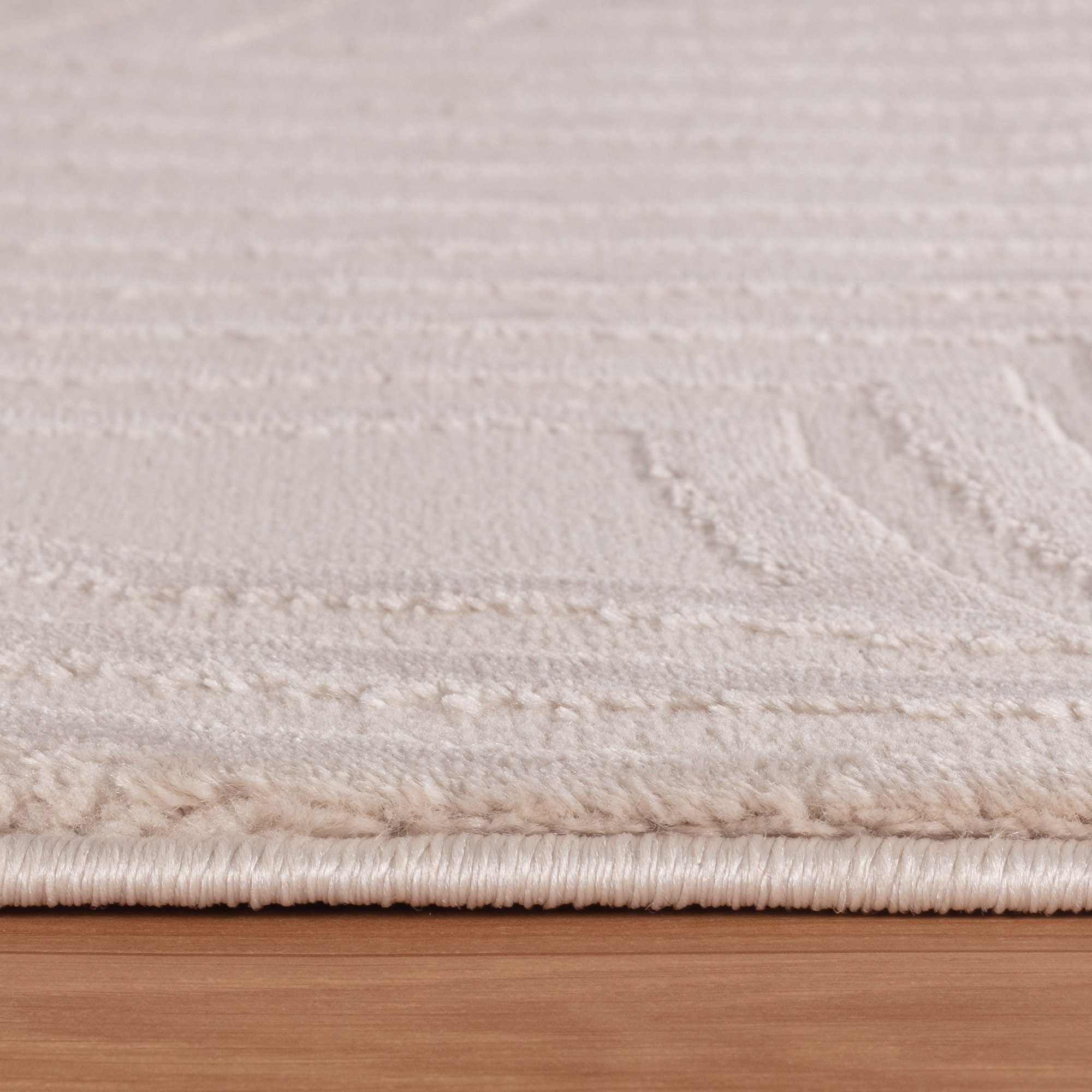 KADIMA DESIGN Teppich ILLER Wohnzimmer Schlafzimmer Waschbar Wohnzimmerteppich Esszimmer, Läufer, Höhe: 14 mm, Beige, 80x150 cm, Strapazierfähig Fußbodenheizung – Bild 3 von 5
