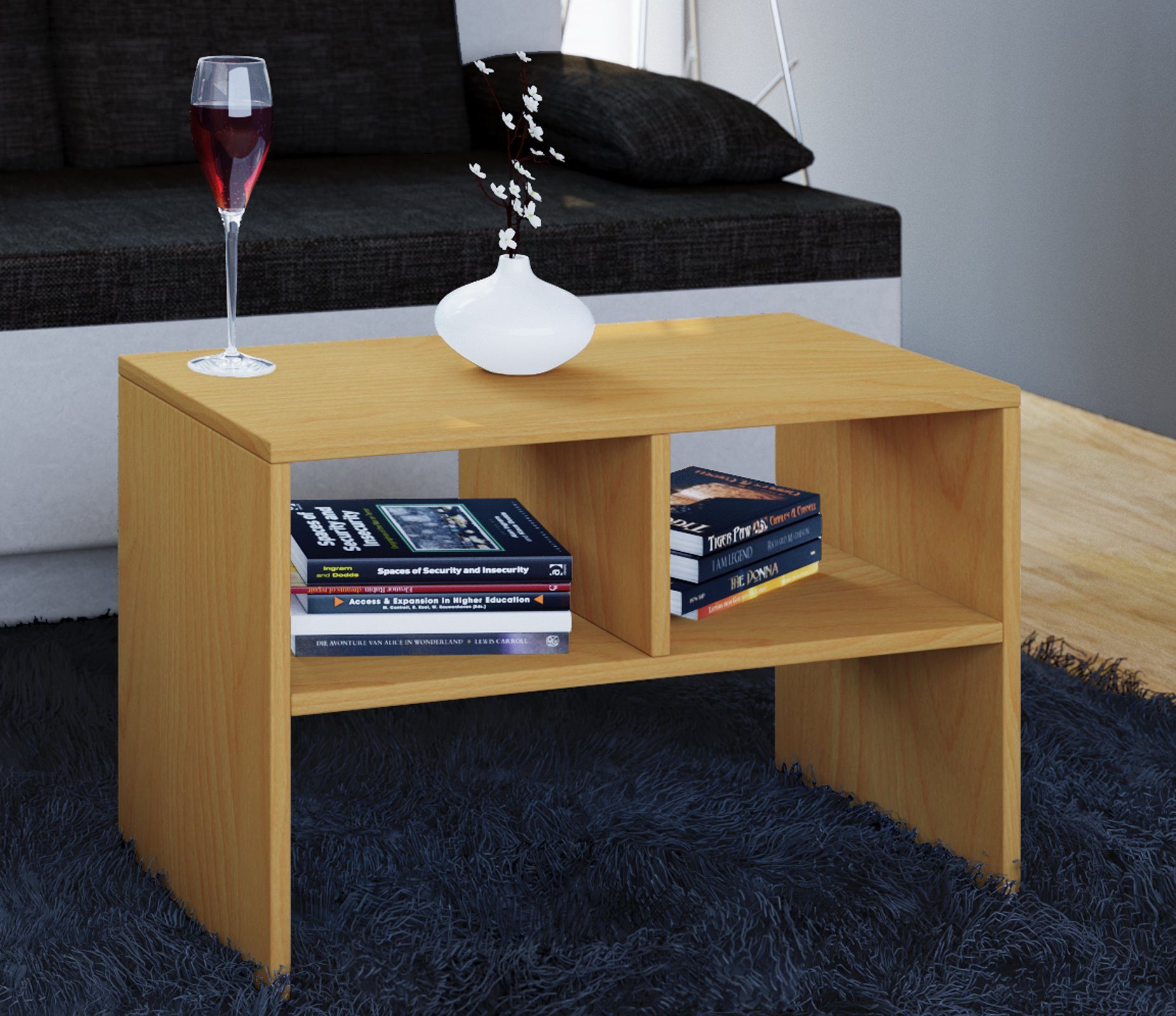 VCM Couchtisch Holz Beistelltisch Couchtisch Sofatisch Nachto S, Pflegeleicht